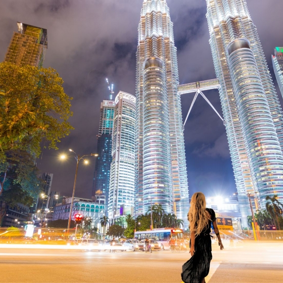 ツインタワー写真撮影